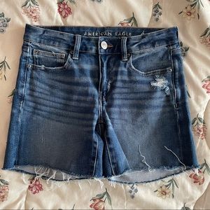 American Eagle Outfitters Medium Wash Midi Shorts